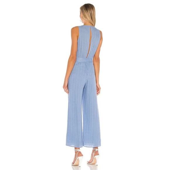 NWT Privacy Please Cardiff Rayon Jumpsuit in Blue Women’s Size Medium - Picture 2 of 10